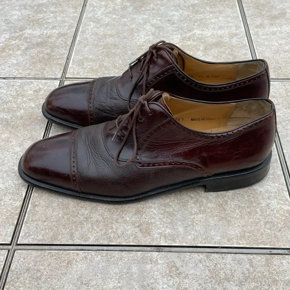 Mezlan “Nicola” men’s shoes SZ 13 leather oxfords MEZLAN (NICOLA)-Black Leather, Mens Cap.Toe, Oxford Dress  main image 4